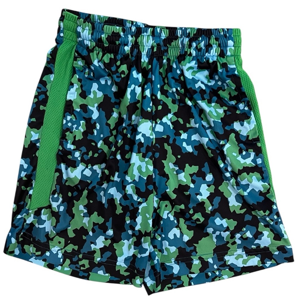 Tek Gear Green and Blue Camouflage performance Shorts
